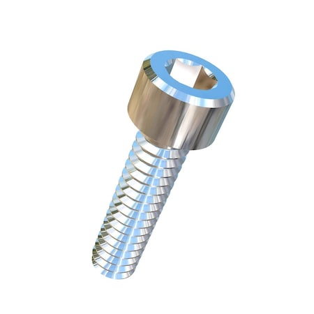 Allied Titanium #10-24 Socket Head Cap Screw, Socket, Plain Titanium, 3/4 in Length 0016977